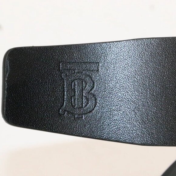 Burberry Men's Check Belt in Archive Beige ITGIOLIN681MP 32/80 - Beige/Black - Picture 10 of 12